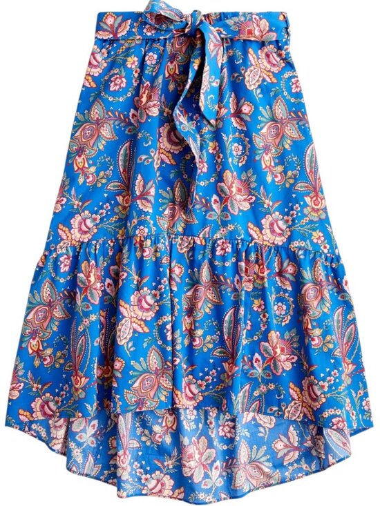 J. Crew Dresses & Skirts - J.Crew Liberty Skirt Pull-on Midi Skirt in Liberty Floral Belle Blue Size 6